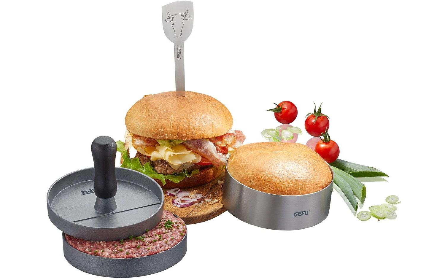 GEFU Burgerpresse BBQ 3-teilig