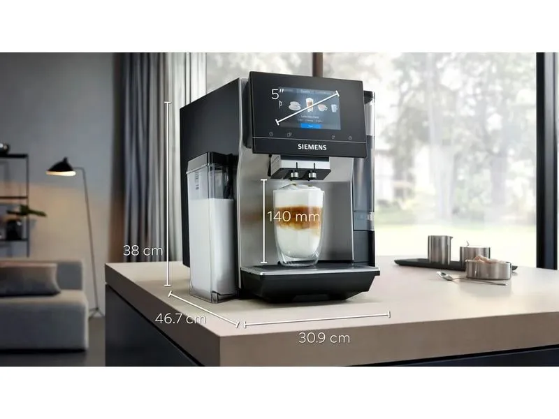 Siemens Kaffeevollautomat EQ700 integral TQ717D03 Edelstahl Siemens Kaffeevollautomat EQ700 integral TQ717D03 Edelstahl