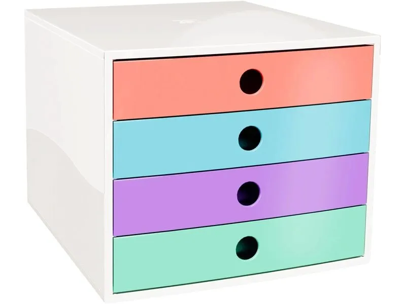 Exacompta Filibox A4+ Candy Tidy 4 Schubladen DIN A4+ Kunststoff