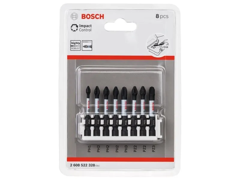 Bosch Professional Bit-Set Pick and Click Impact Control 8-teilig Bosch Professional Bit-Set Pick and Click Impact Control 8-teilig