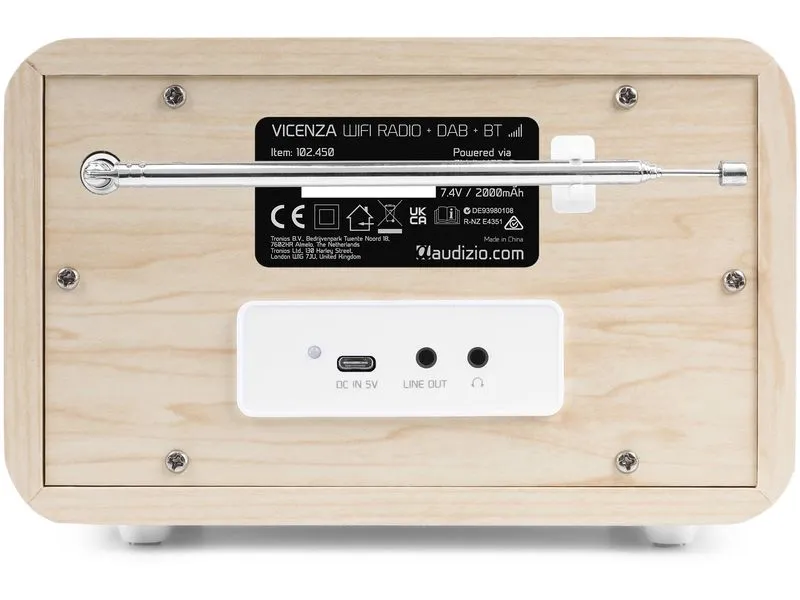 Audizio DAB+ Radio Vicenza Weiss Audizio DAB+ Radio Vicenza Weiss