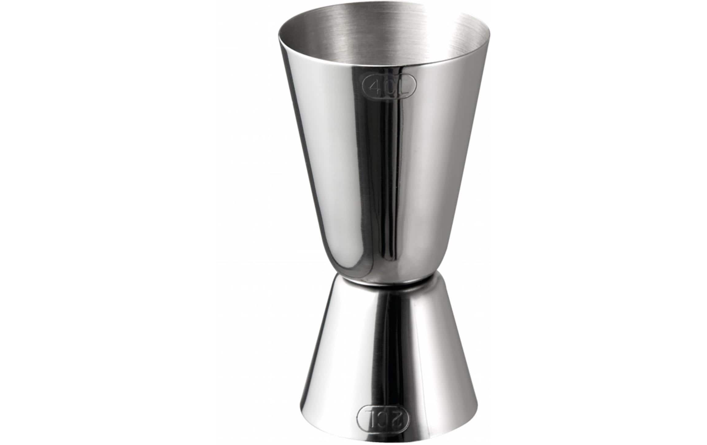 APS Cocktail-Doppelmass 40/20 ml, Silber