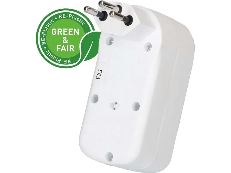 Max Hauri Mehrfachstecker Adapt 1x Typ 13, 2x USB-C, 20 W Max Hauri Mehrfachstecker Adapt 1x Typ 13, 2x USB-C, 20 W