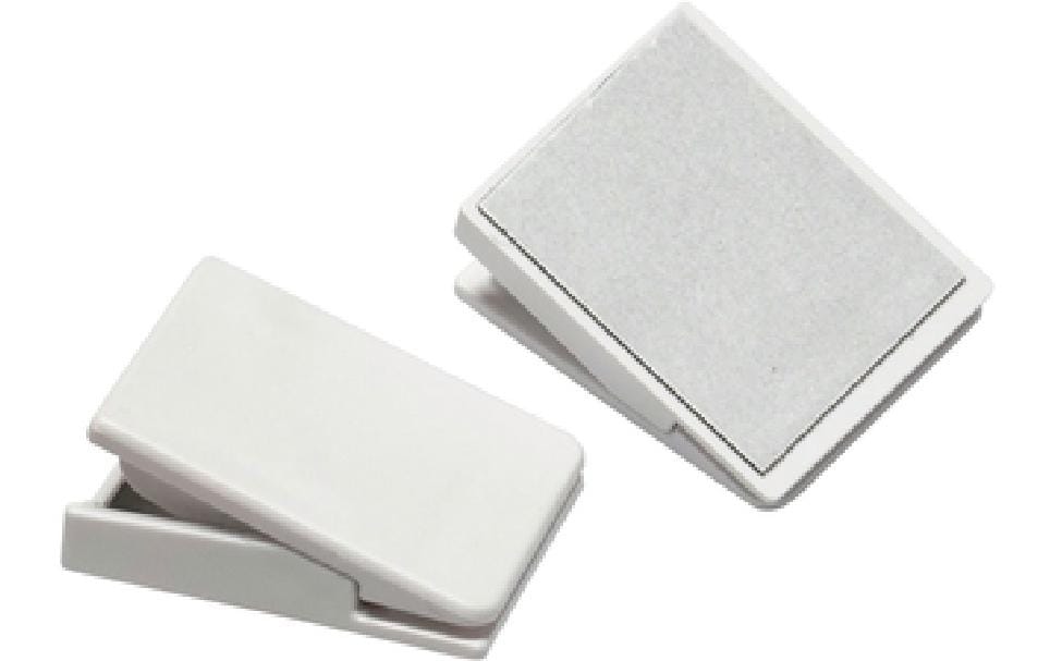 Gardinia Klebeklammer Outdoor, Weiss,4 Stück