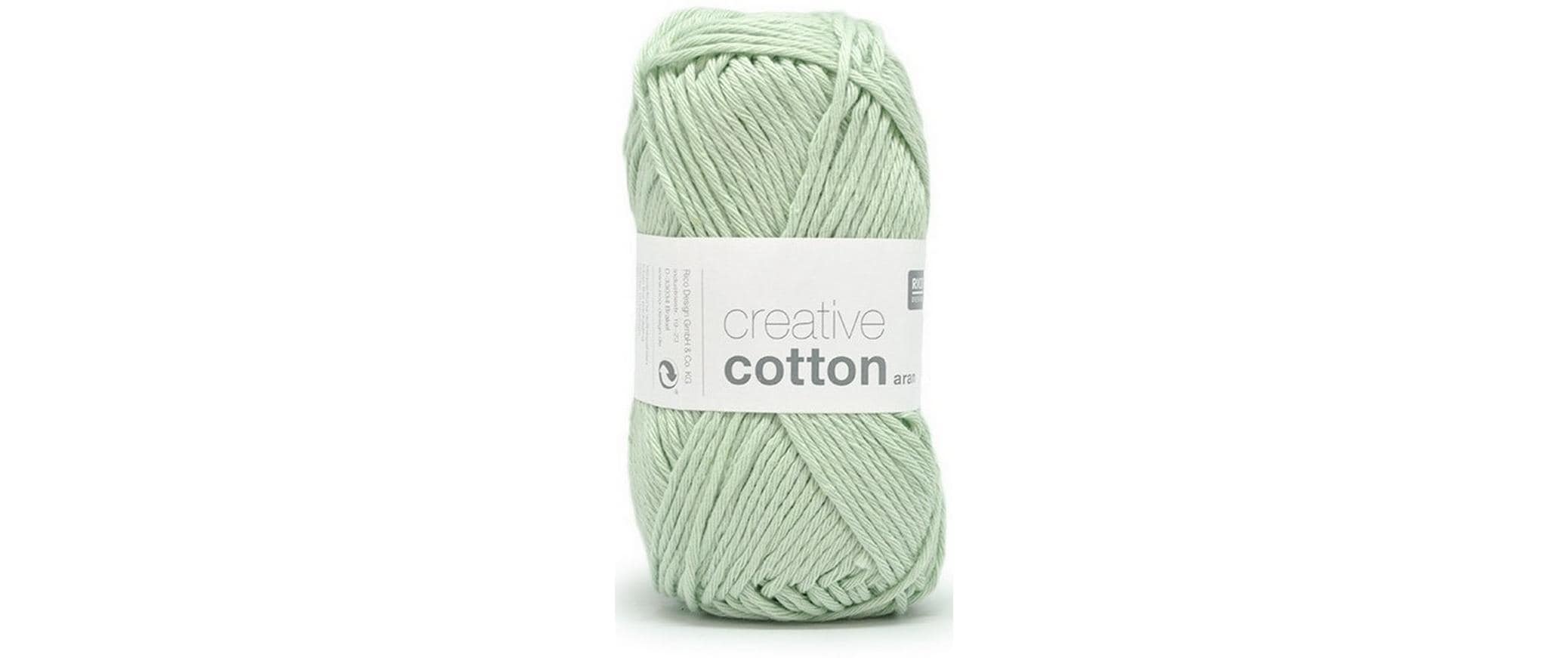 Rico Design Wolle Creative Cotton Aran 50 g, Aquamarin