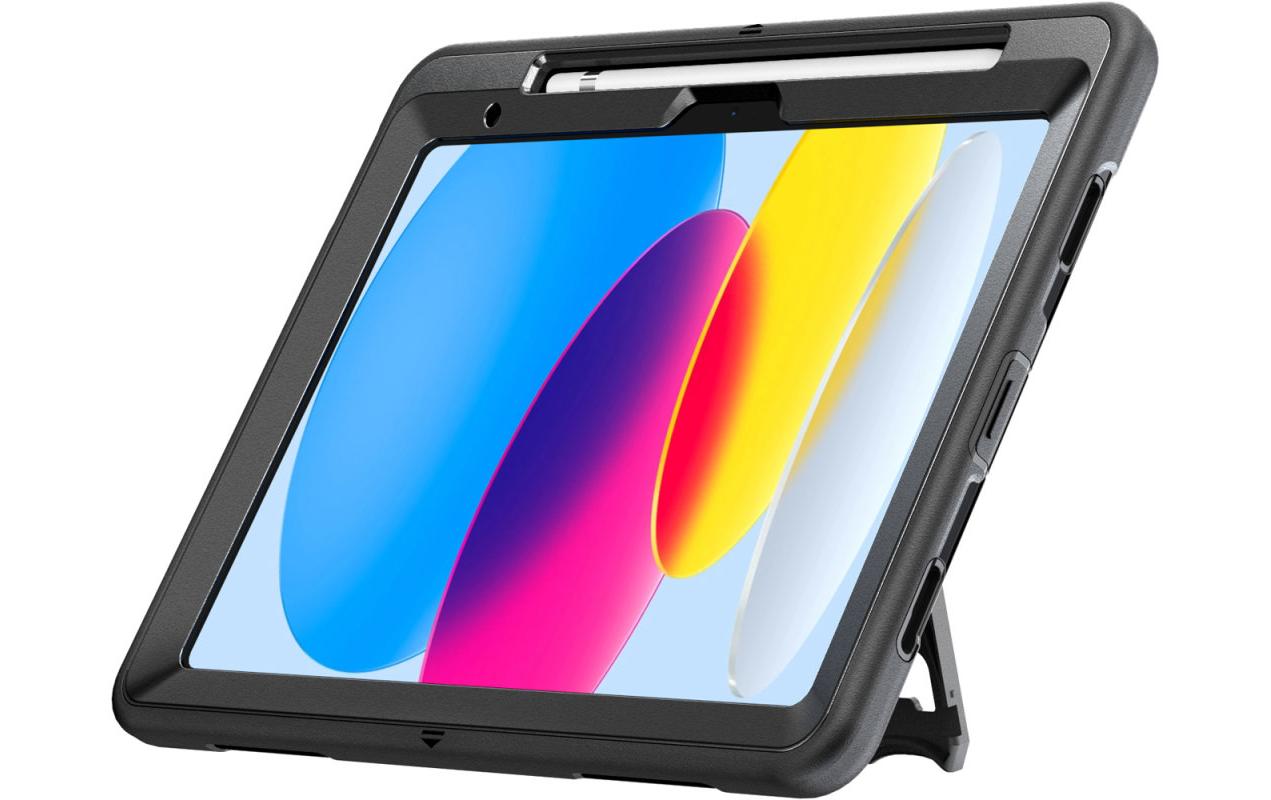4smarts Tablet Back Cover Rugged Grip iPad 10.9 Schwarz