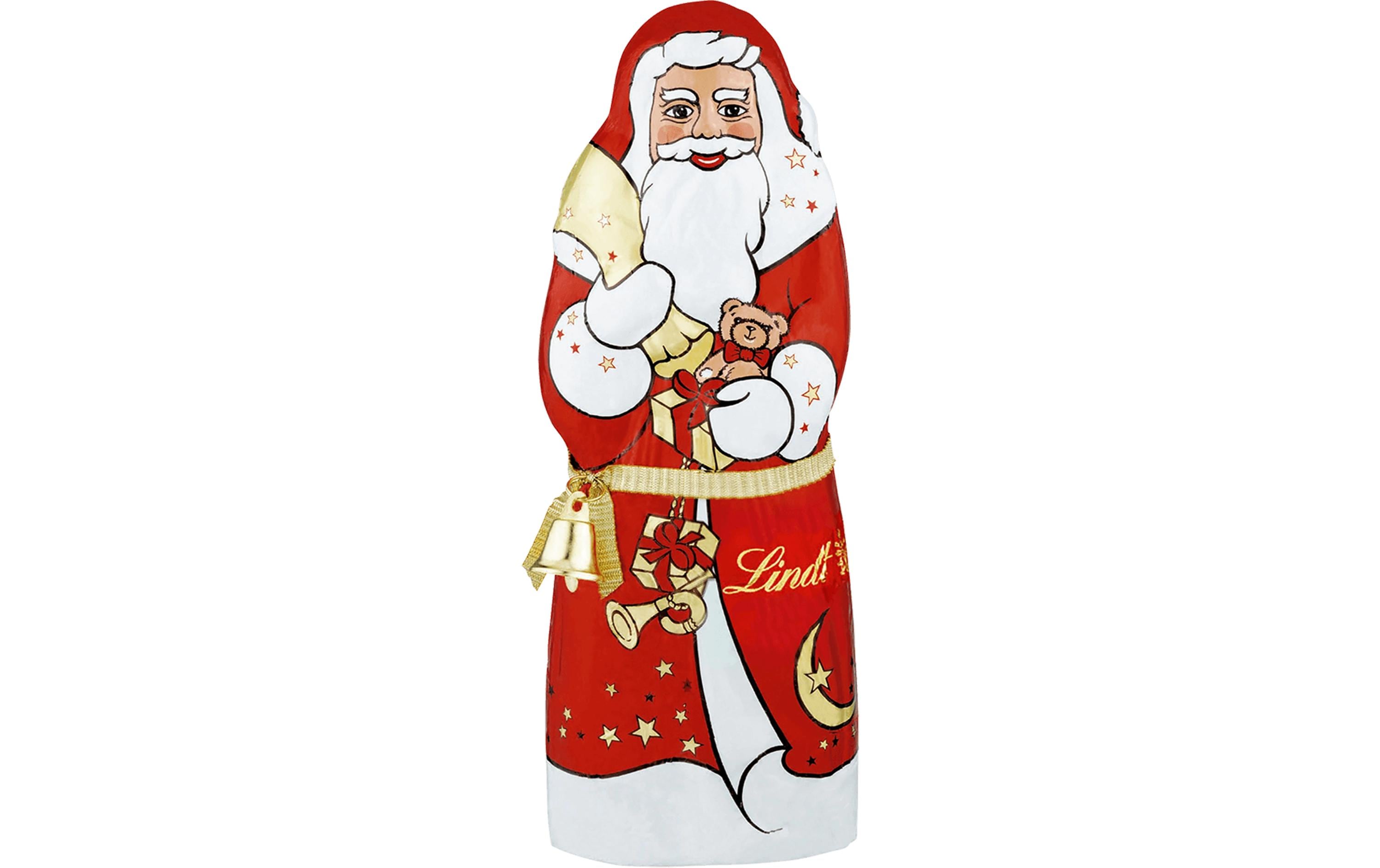 Lindt Schokolade Weihnachtsmann mit Glocke Milch Weihnachten 125 g