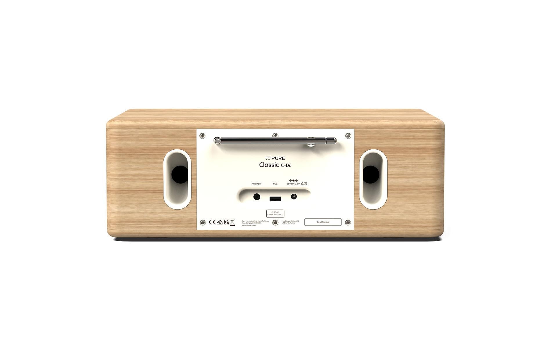 Pure DAB+ Radio Classic C-D6 Eiche/Weiss