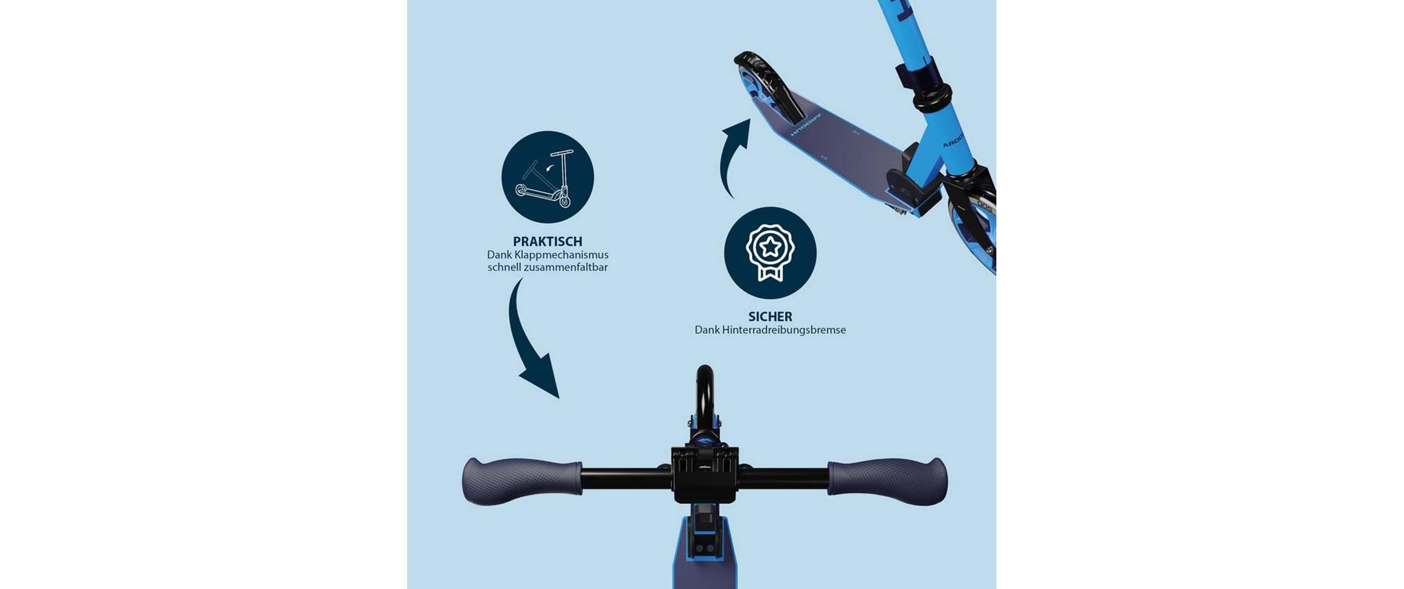 Hudora Scooter Up 200 Blau