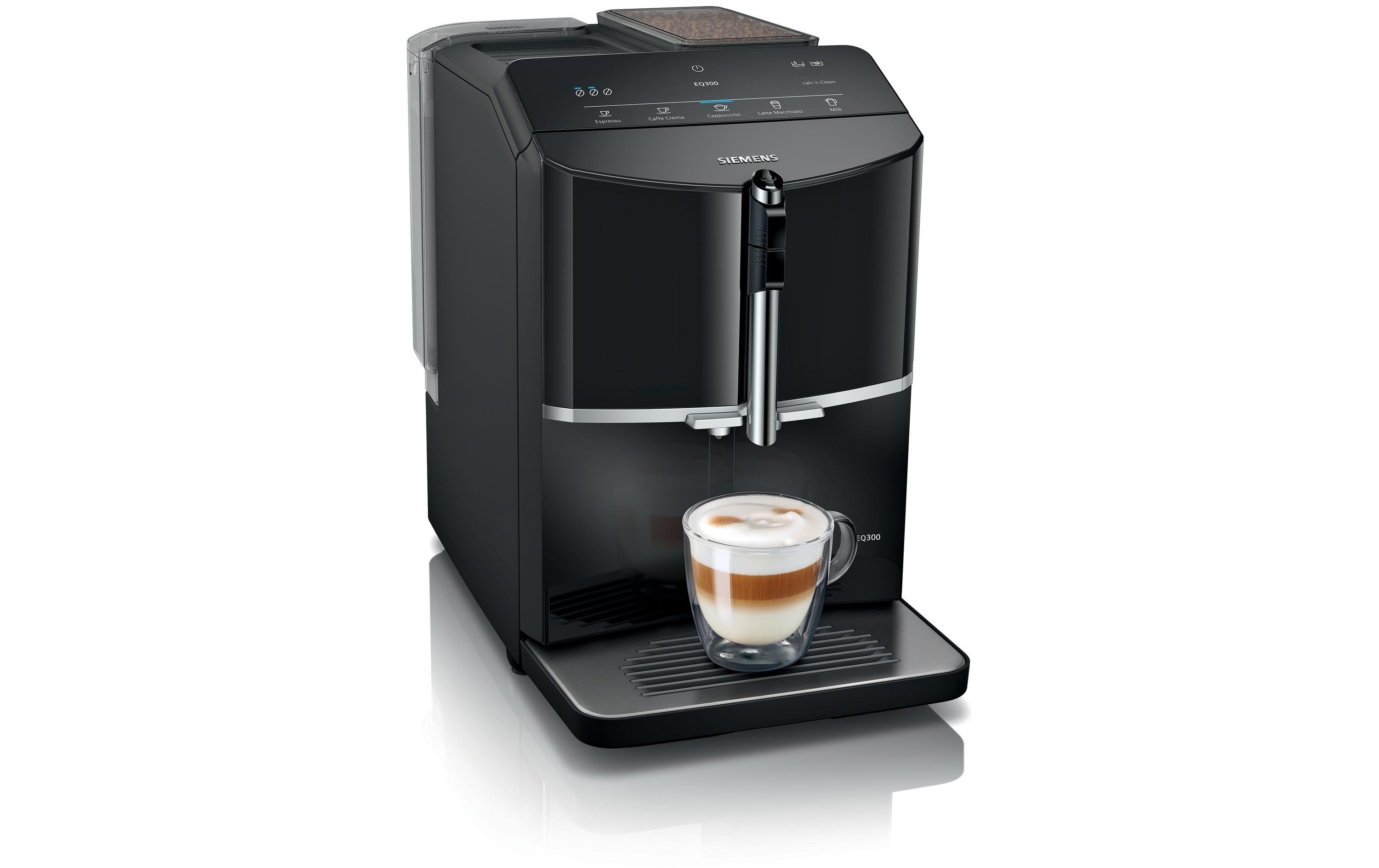 Siemens Kaffeevollautomat EQ300 Klavierlack schwarz TF301E19 Siemens Kaffeevollautomat EQ300 Klavierlack schwarz TF301E19