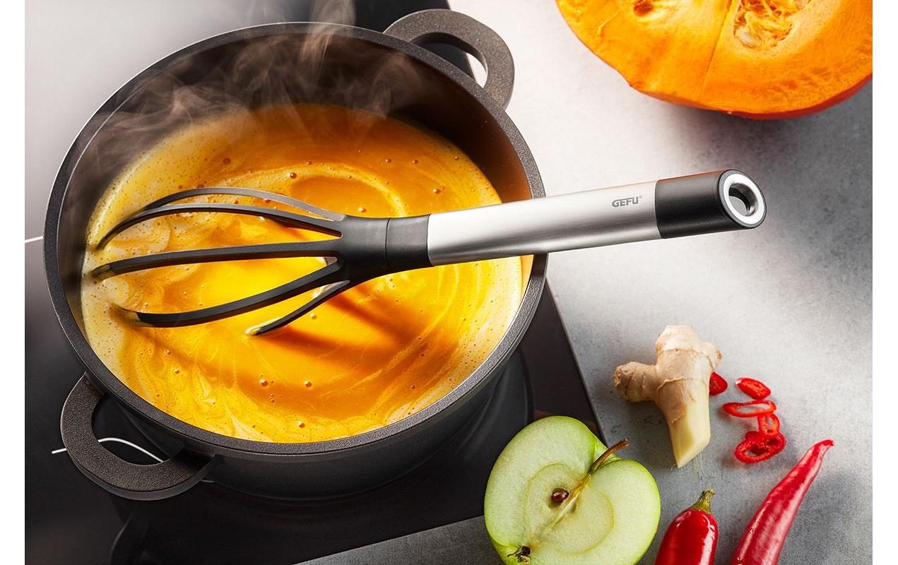 GEFU Schwingbesen Primeline 29.5 cm, Schwarz/Weiss