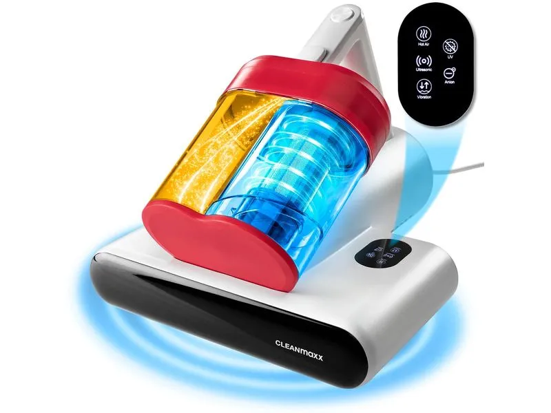 CLEANmaxx Milben-Handstaubsauger 400W, Weiss/Rot + CH-Stecker CLEANmaxx Milben-Handstaubsauger 400W, Weiss/Rot + CH-Stecker