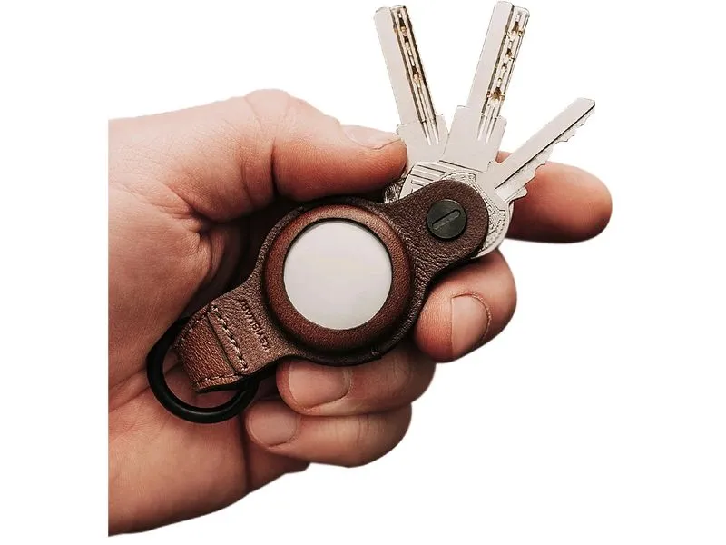Keysmart Schlüsselhalter Air Leather, Braun
