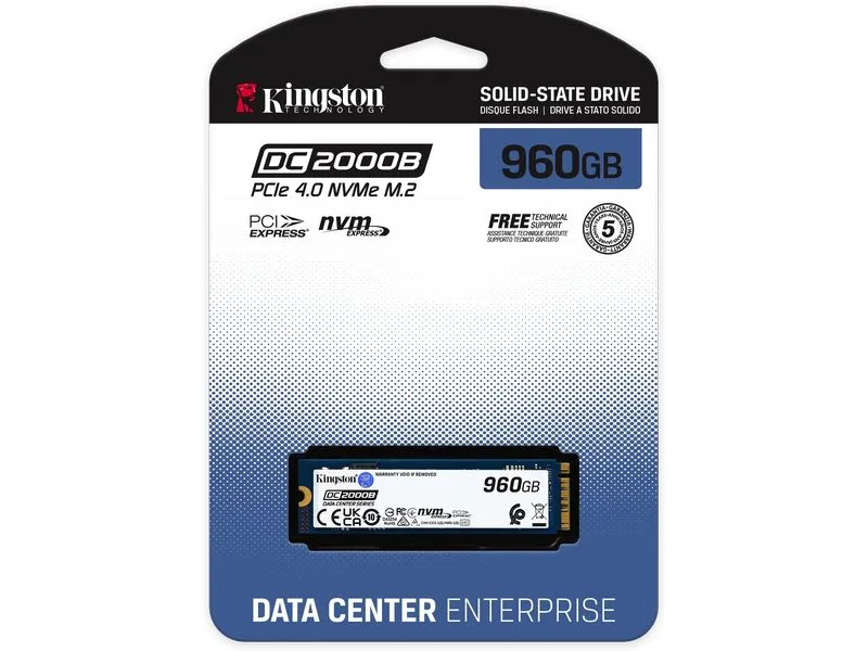 Kingston SSD DC2000B M.2 2280 NVMe 960 GB Kingston SSD DC2000B M.2 2280 NVMe 960 GB