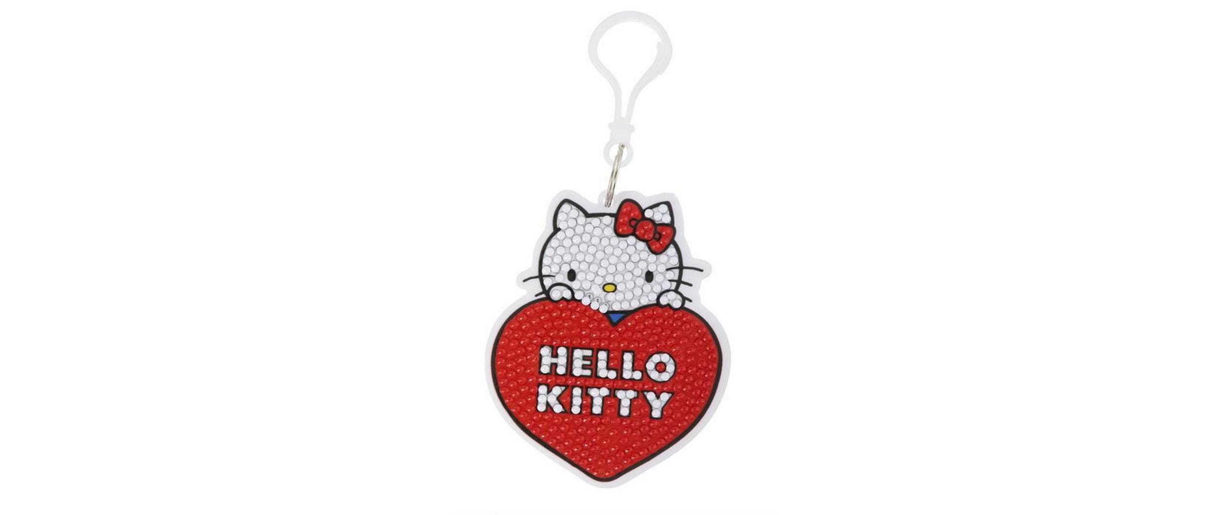 CRAFT Buddy Hello Kitty, Crystal Art Rucksack Anhänger Bastelset