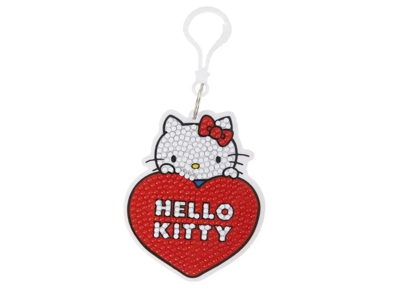 CRAFT Buddy Hello Kitty, Crystal Art Rucksack Anhänger Bastelset CRAFT Buddy Hello Kitty, Crystal Art Rucksack Anhänger Bastelset