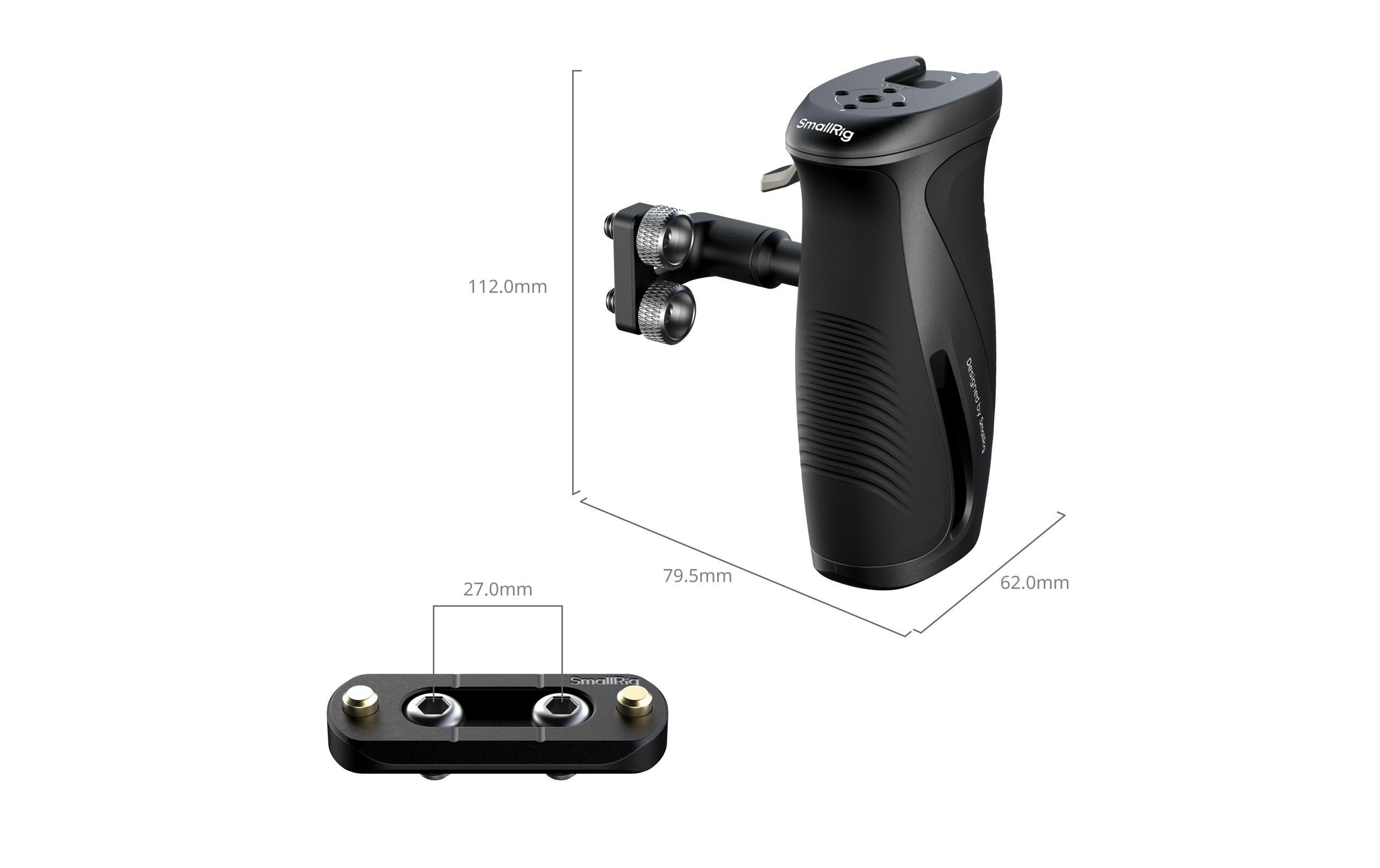 Smallrig Drehbarer Seitengriff mit 1/4-20 Schrauben