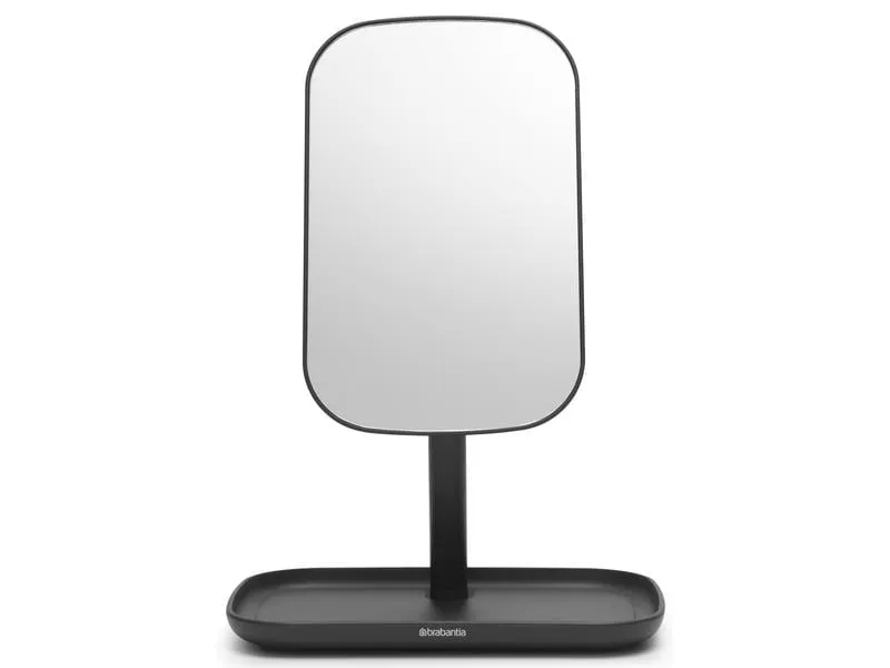 Brabantia Kosmetikspiegel ReNew mit Ablageschale, Schwarz Brabantia Kosmetikspiegel ReNew mit Ablageschale, Schwarz