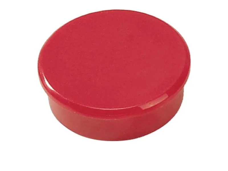 Berec Haftmagnet Ø 20 mm, 10 Stück, Rot
