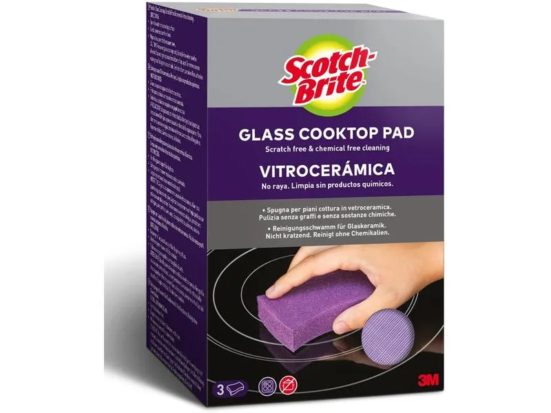 Scotch-Brite Schwamm 3M Scotch-Brite Glaskeramik 3 Stück Scotch-Brite Schwamm 3M Scotch-Brite Glaskeramik 3 Stück