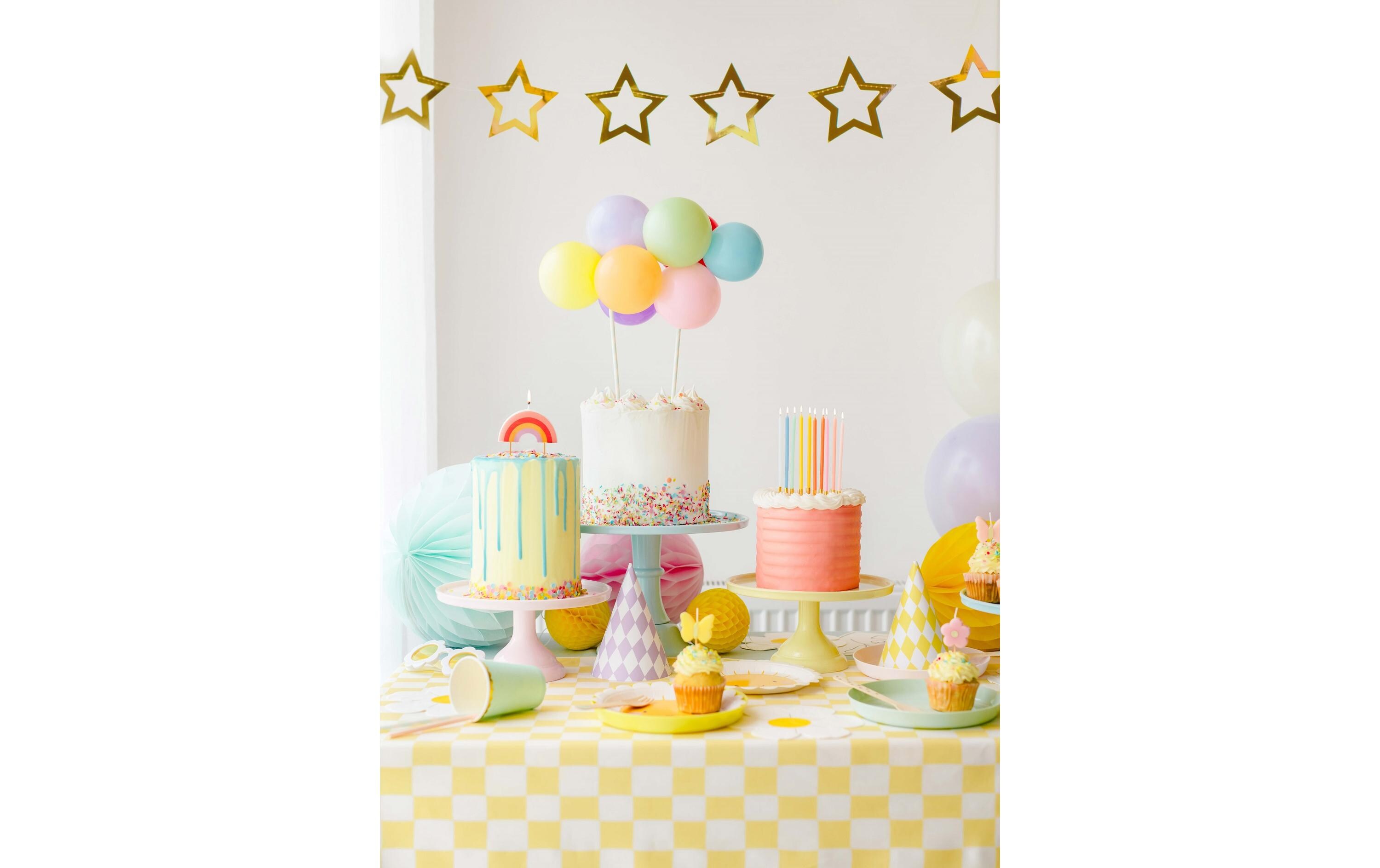 Partydeco Kerze Regenbogen, 4.5 cm, 1 Stück