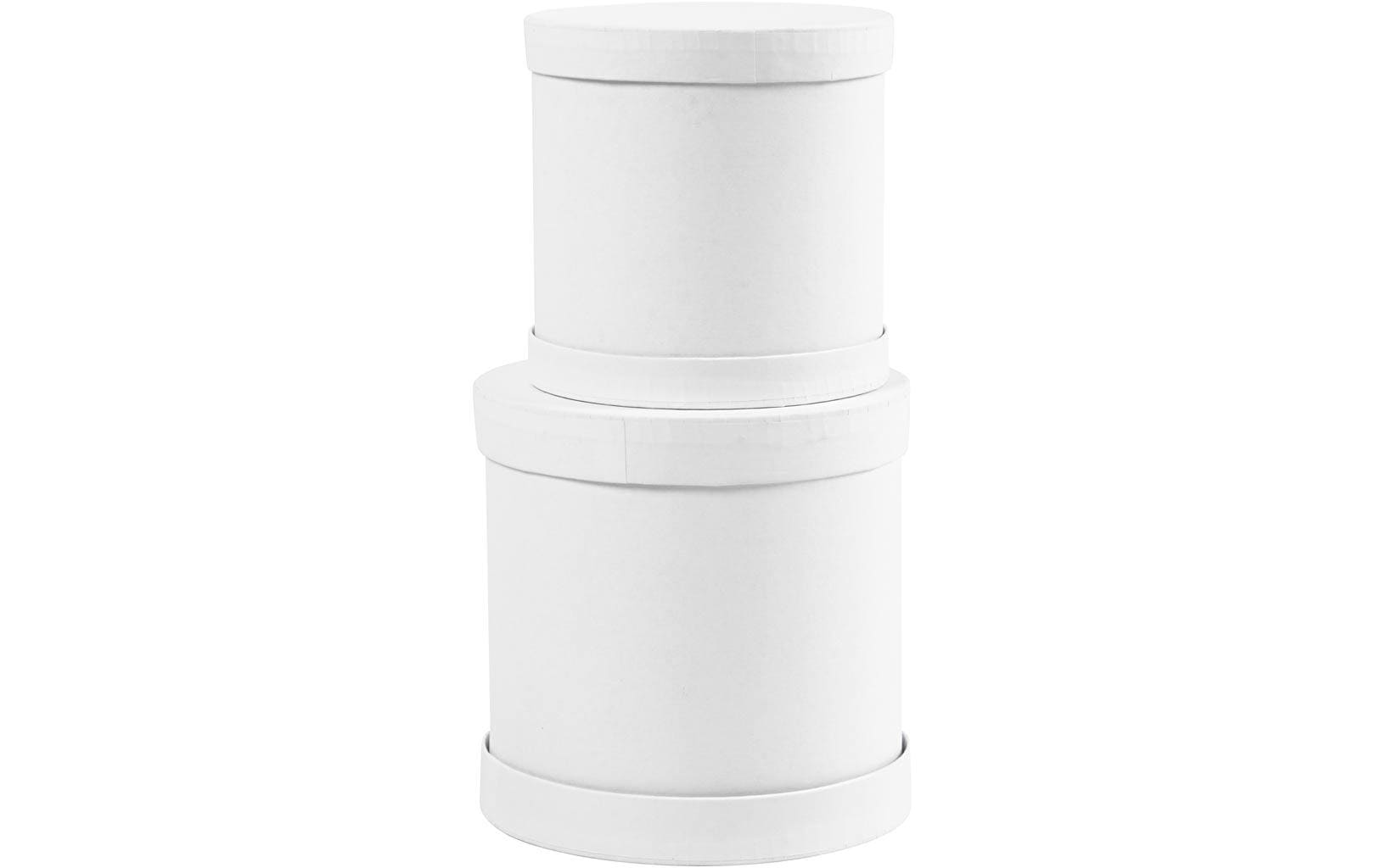 Creativ Company Papp-Schachtel 2 Stück, Weiss