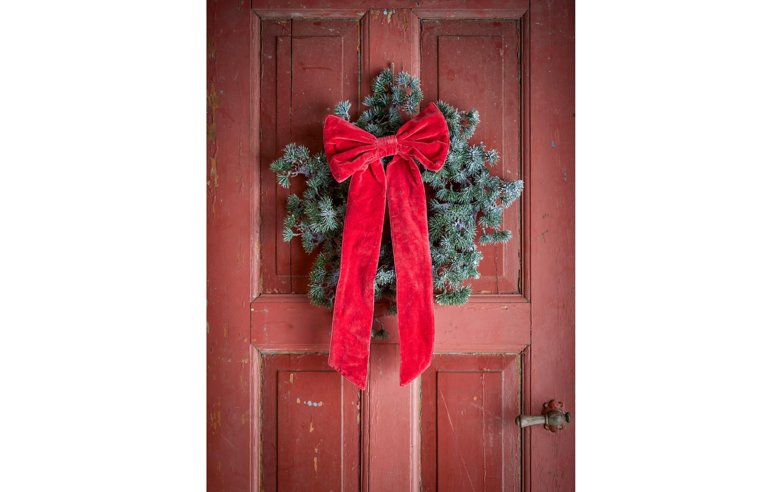 Bloomingville Weihnachtsdeko Ruby Schleife, Rot