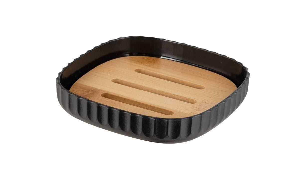 Wenko Seifenschale Rotello Nature/Schwarz Wenko Seifenschale Rotello Nature/Schwarz