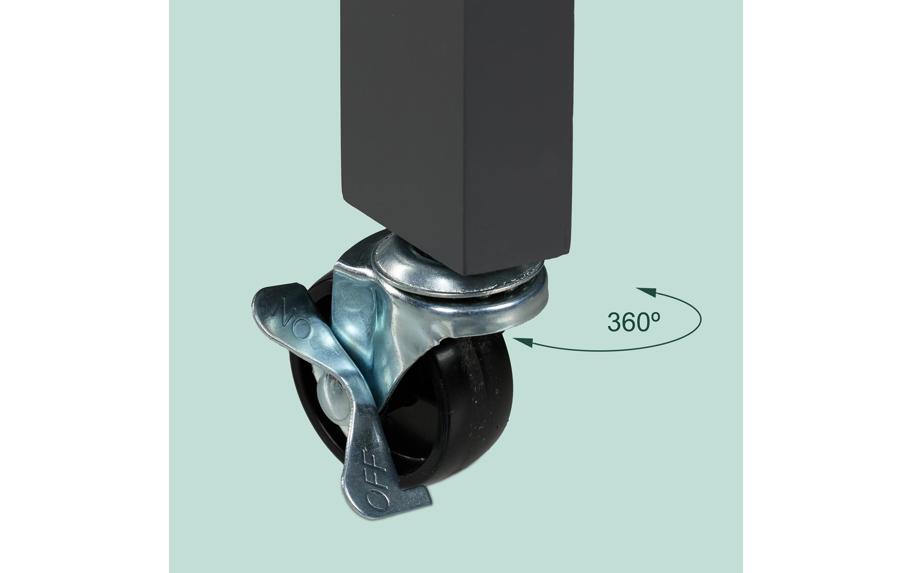 relaxdays Küchenwagen 85 x 68.5 x 38.5 cm, Grau