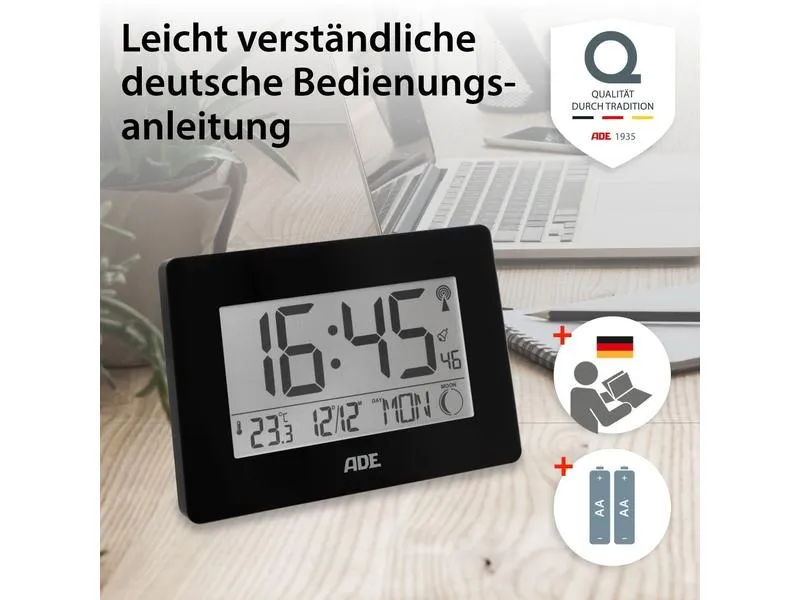 ADE Funkuhr XXL-Ziffern ADE Funkuhr XXL-Ziffern