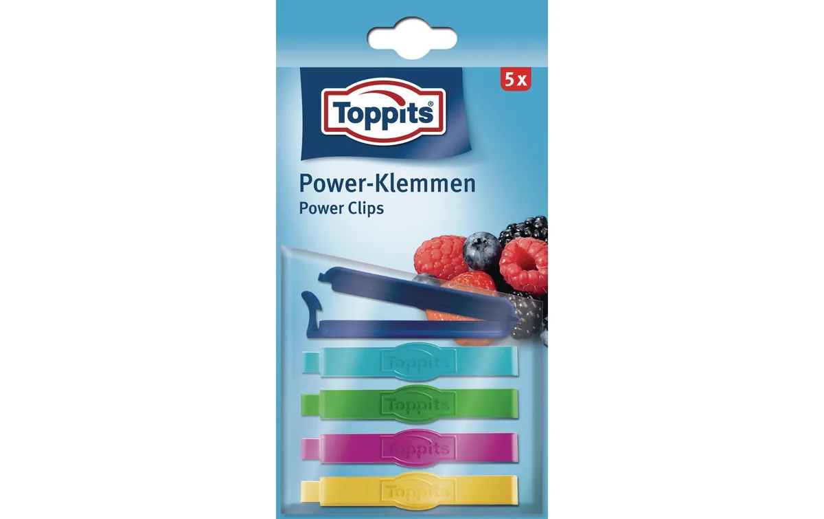 Toppits Verschlussclip 5 Stück, Mehrfarbig Toppits Verschlussclip 5 Stück, Mehrfarbig