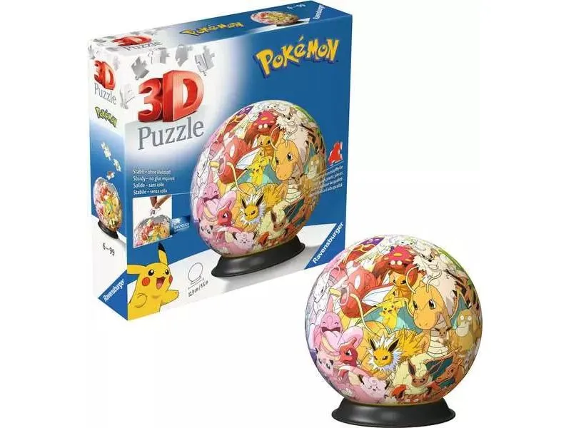 Ravensburger 3D Puzzle Ball: Pokémon – Kanto Region Ravensburger 3D Puzzle Ball: Pokémon – Kanto Region