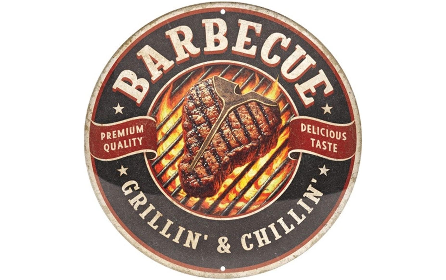 Nostalgic Art Schild Barbecue Mehrfarbig