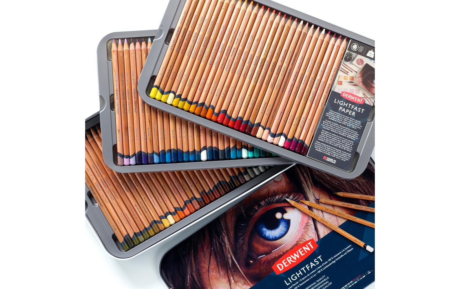 Derwent Lightfast Buntstifte, 4 mm, mehrfarbig, 100-teilig