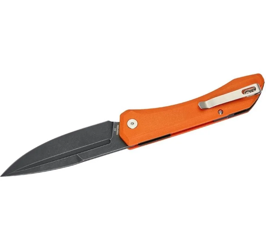 Herbertz Taschenmesser Outdoor Liner Lock orange Micarta