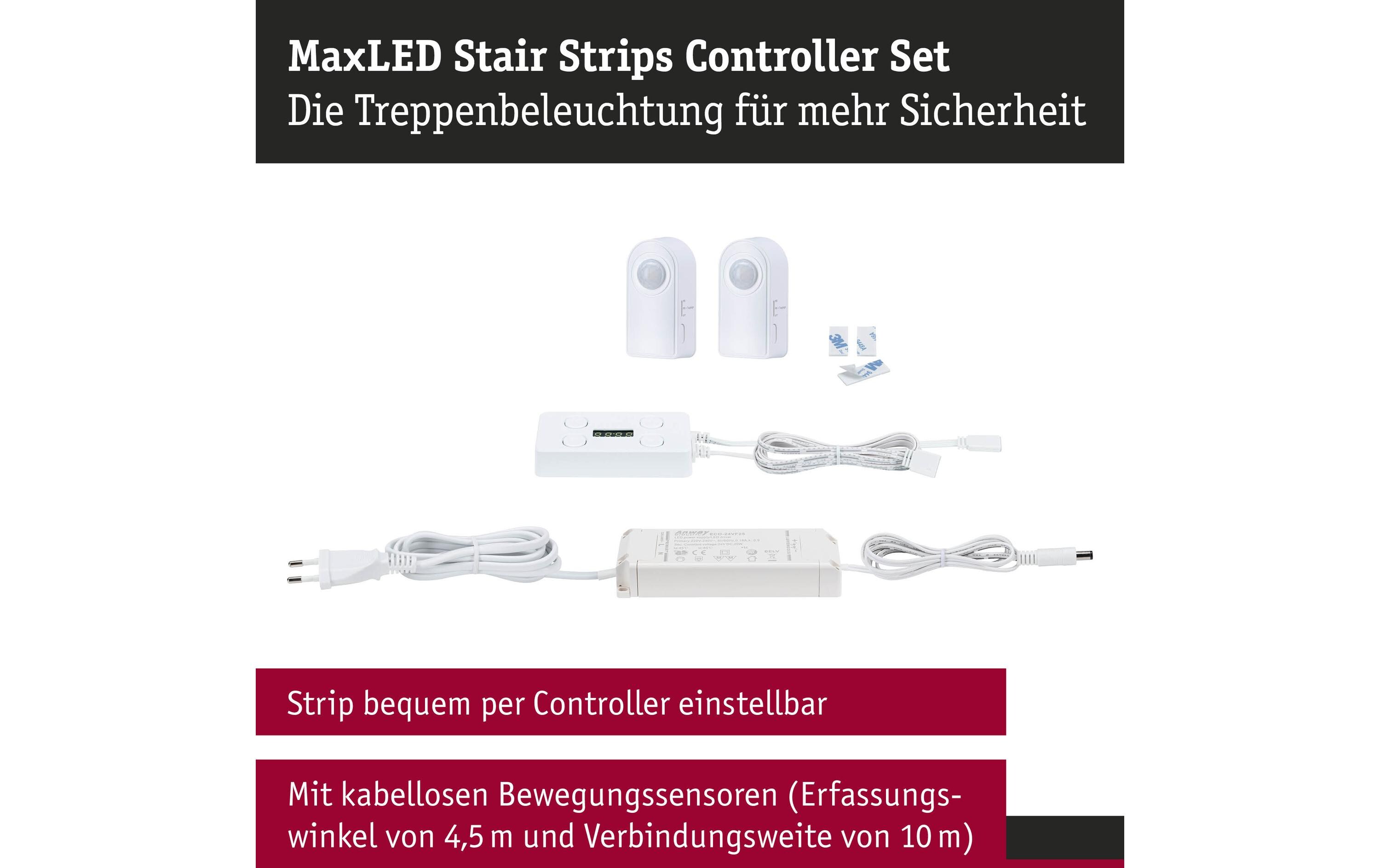 Paulmann MaxLED Stair LED Strip-Set max. 25W 25 VA