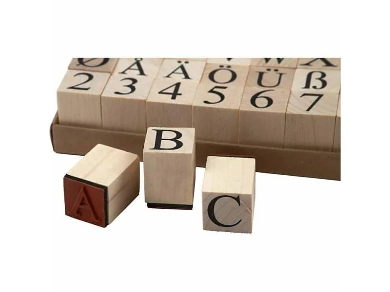 Creativ Company Stempelset Buchstaben/Zahlen 45-teilig Creativ Company Stempelset Buchstaben/Zahlen 45-teilig