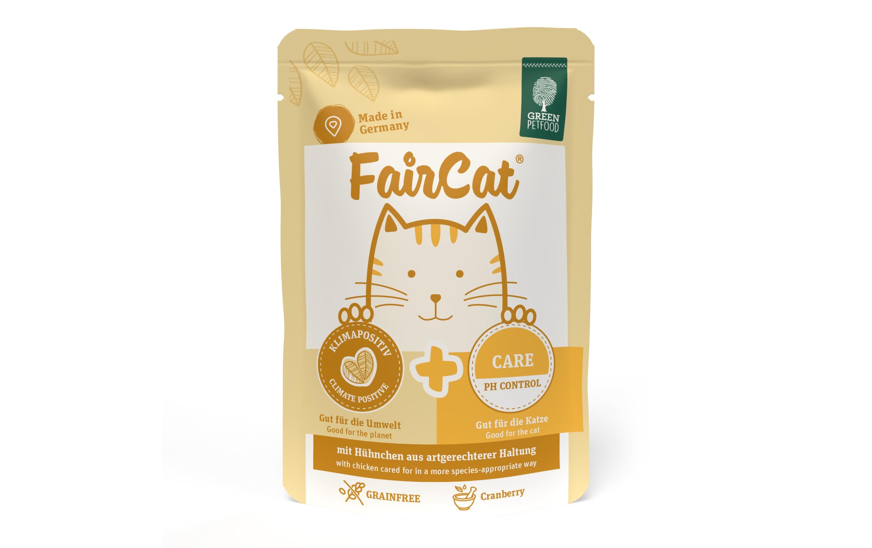 Green Petfood Nassfutter FairCat Care, 8 x 85 g