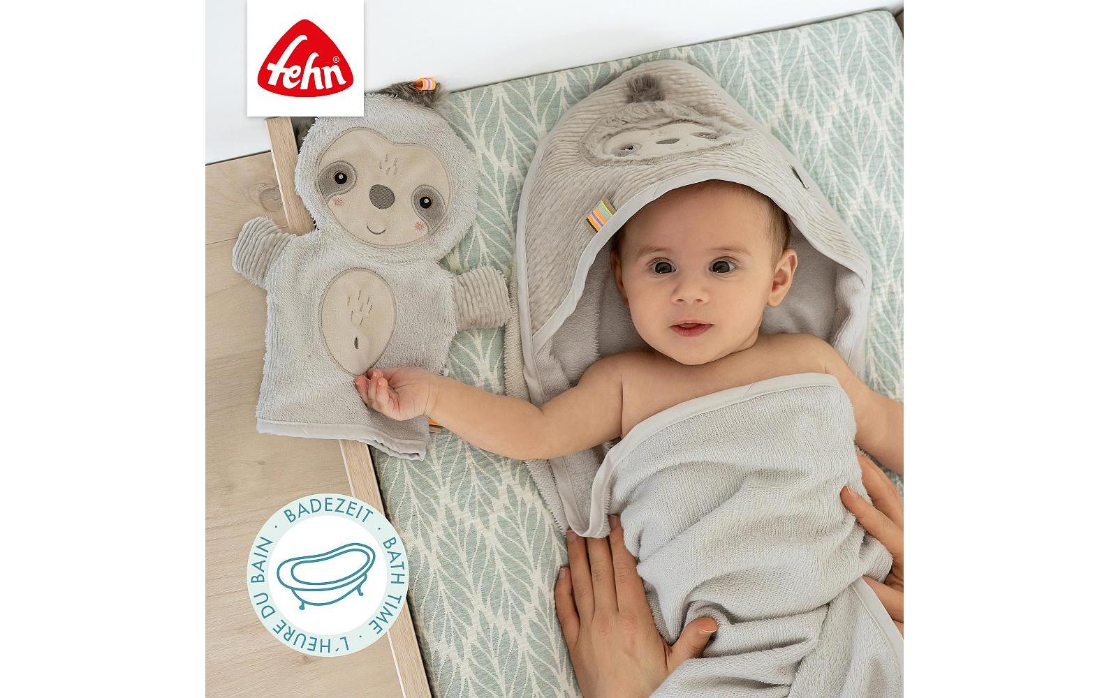 fehn Baby-Waschhandschuh Faultier