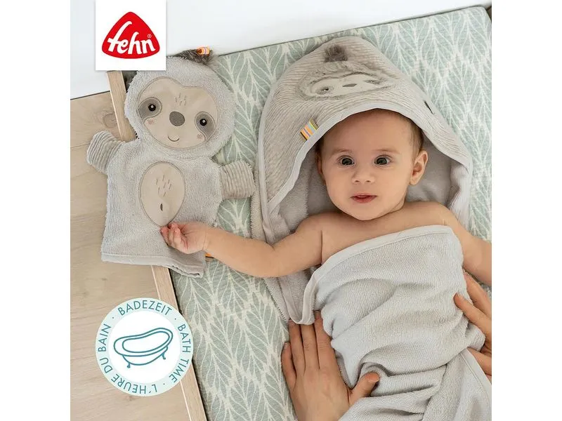fehn Baby-Waschhandschuh Faultier