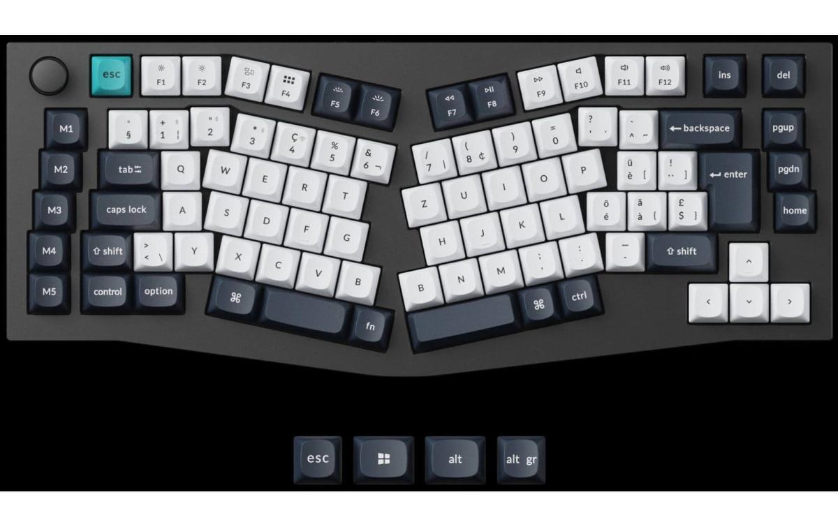 Keychron Gaming-Tastatur Q10 Max Black QMK Brown Switch Keychron Gaming-Tastatur Q10 Max Black QMK Brown Switch