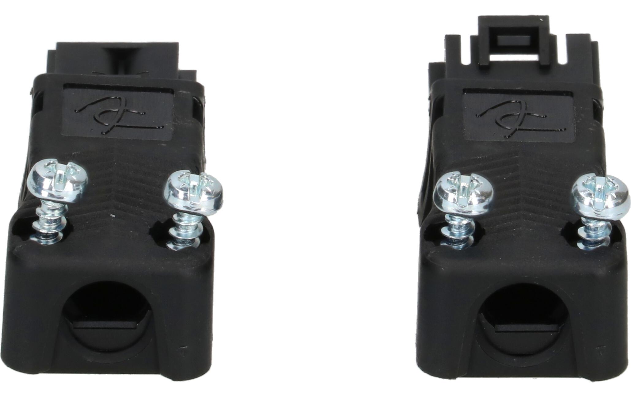 Max Hauri Set Stecker und Kupplung AC 164 flach, 2-polig Max Hauri Set Stecker und Kupplung AC 164 flach, 2-polig