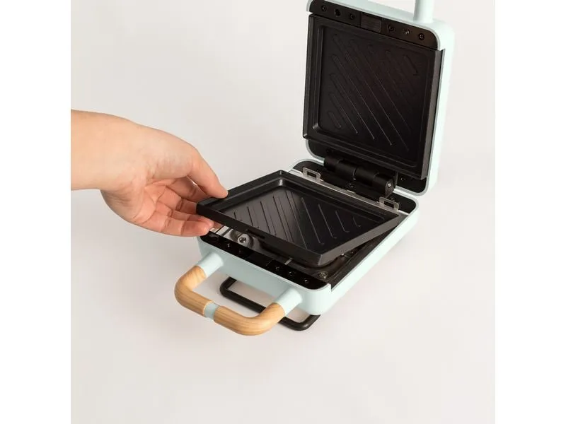 Create Waffeleisen Stone 2 in 1 Compact Pastellblau