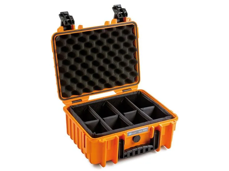 B&W Outdoor-Koffer Typ 3000 RPD Orange B&W Outdoor-Koffer Typ 3000 RPD Orange