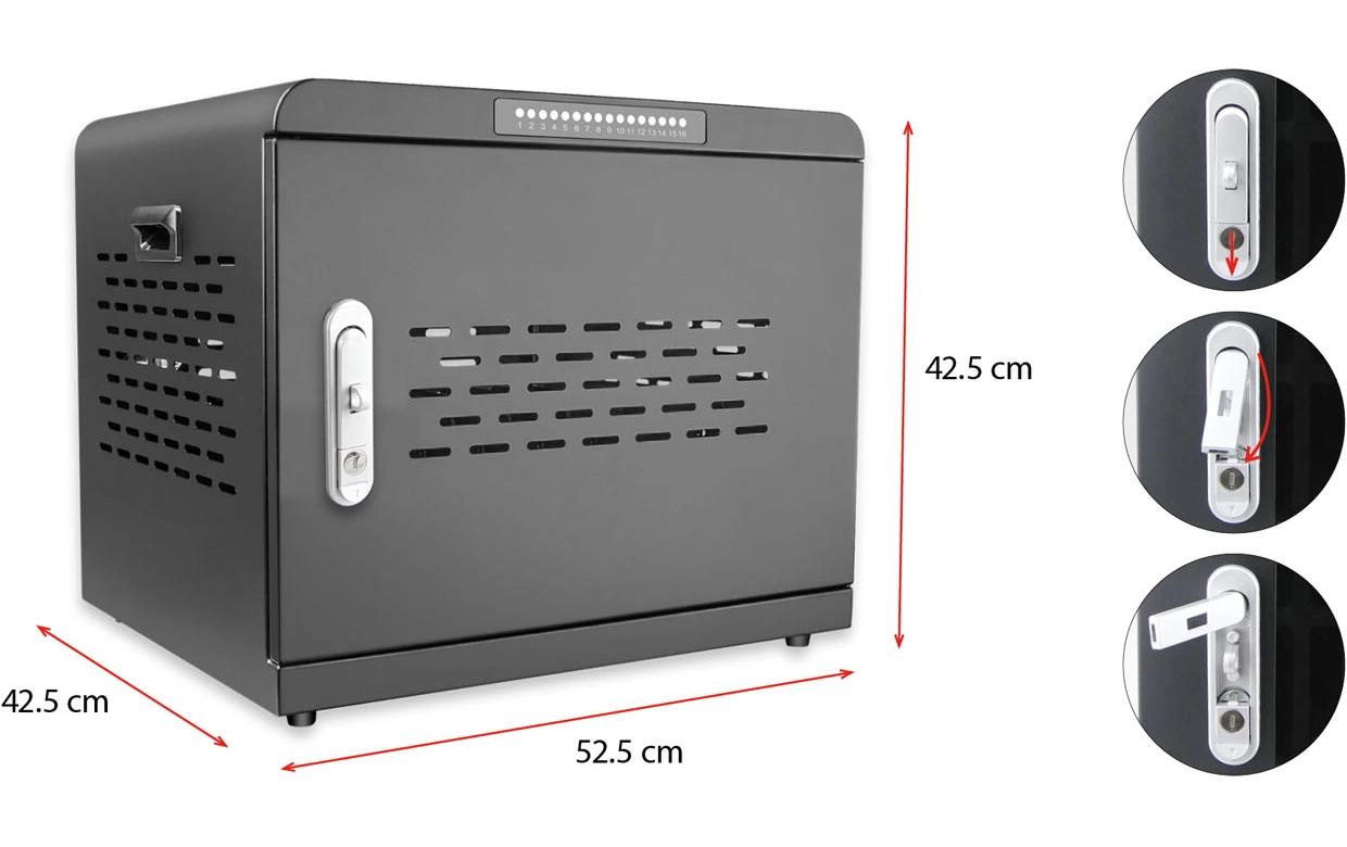 LMP Lade-Kabinett SmartCabinet 16-500, 16 Port 500 W