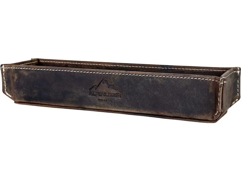 Alpenleder Stiftehalter Zenta Dunkelbraun