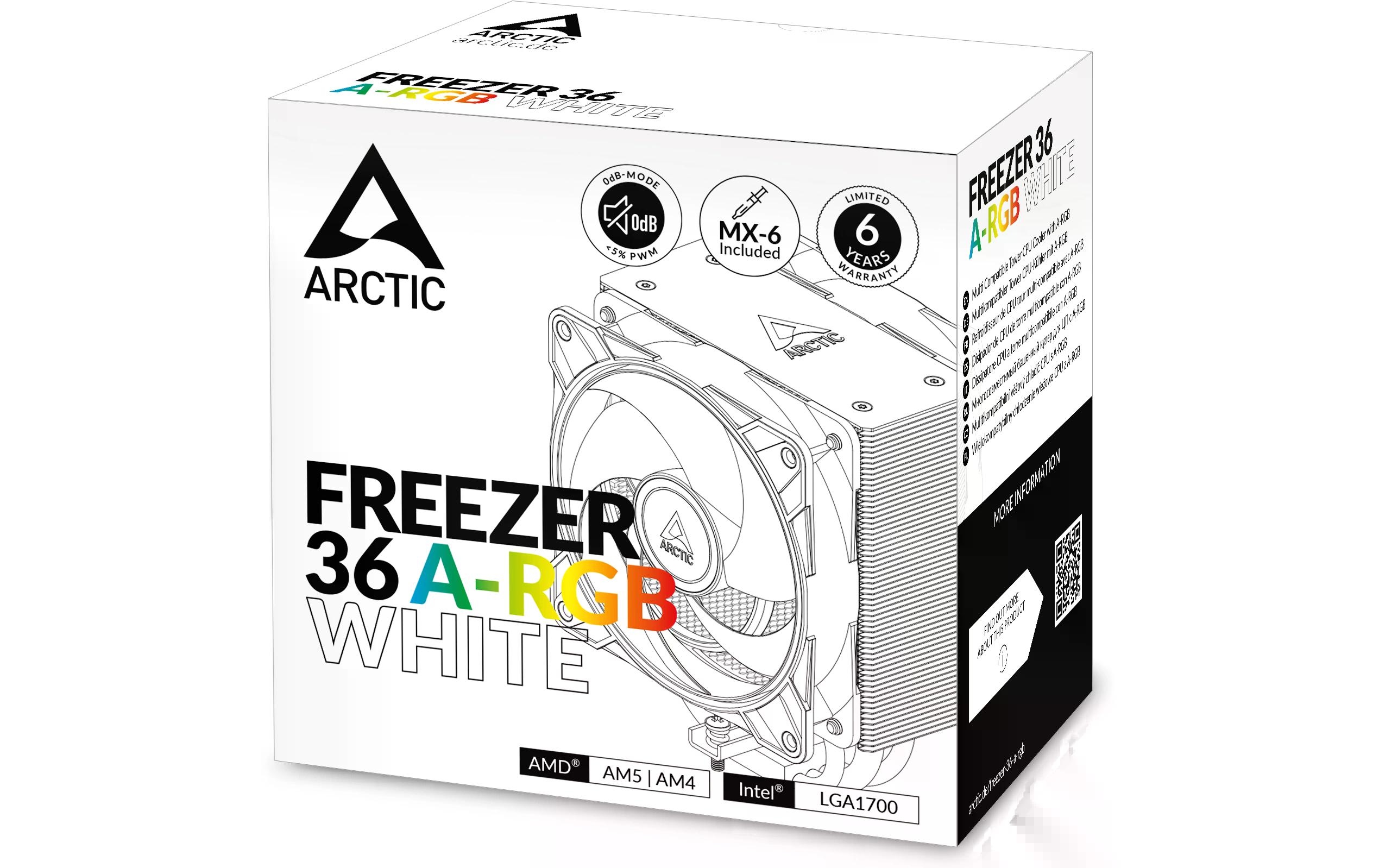 Arctic Cooling Freezer 36 A-RGB White
