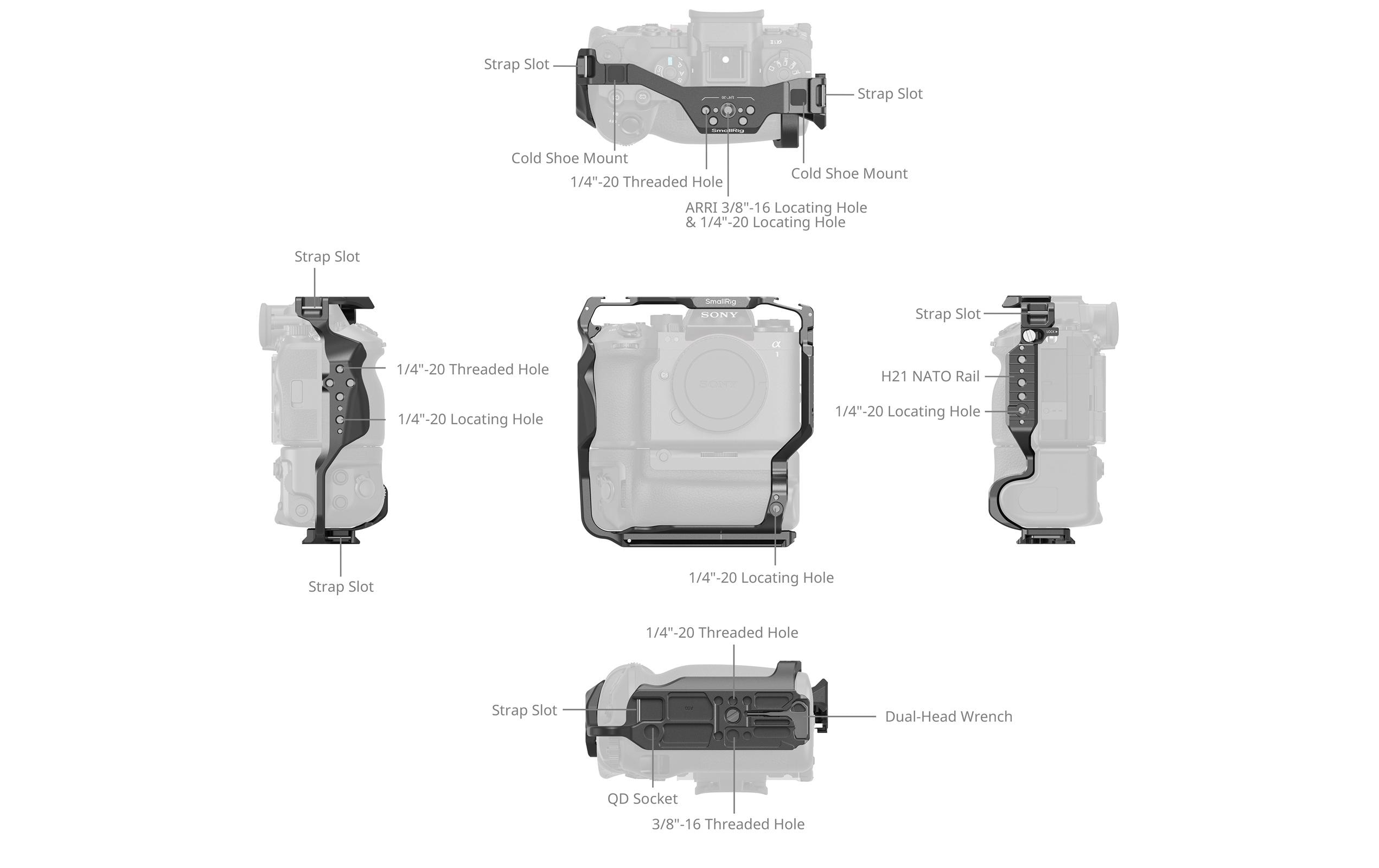 Smallrig 5908 Kamerakäfig für Alpha 1 II und Alpha 9 III