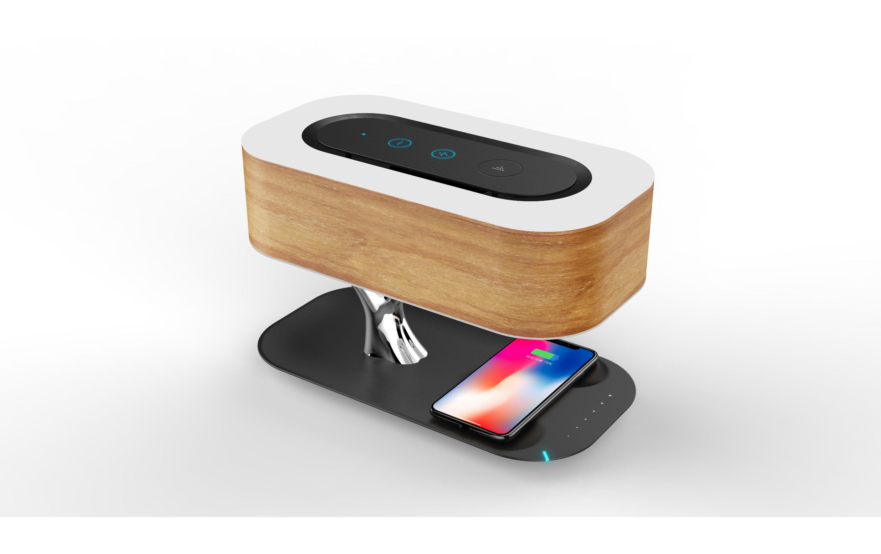 4smarts Wireless Charger Smart-Bonsai mit Lautsprecher & Ladefläche