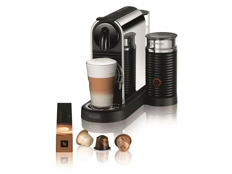 De'Longhi Kaffeemaschine Nespresso CitiZ Platinum&Milk EN330.M Silber De'Longhi Kaffeemaschine Nespresso CitiZ Platinum&Milk EN330.M Silber
